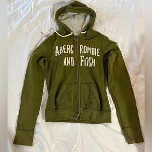 Abercombie and Fitch olive green hoodie